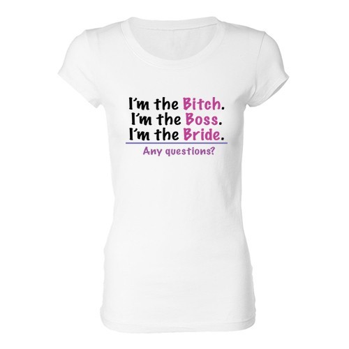 Woman T - Shirt - Any questions