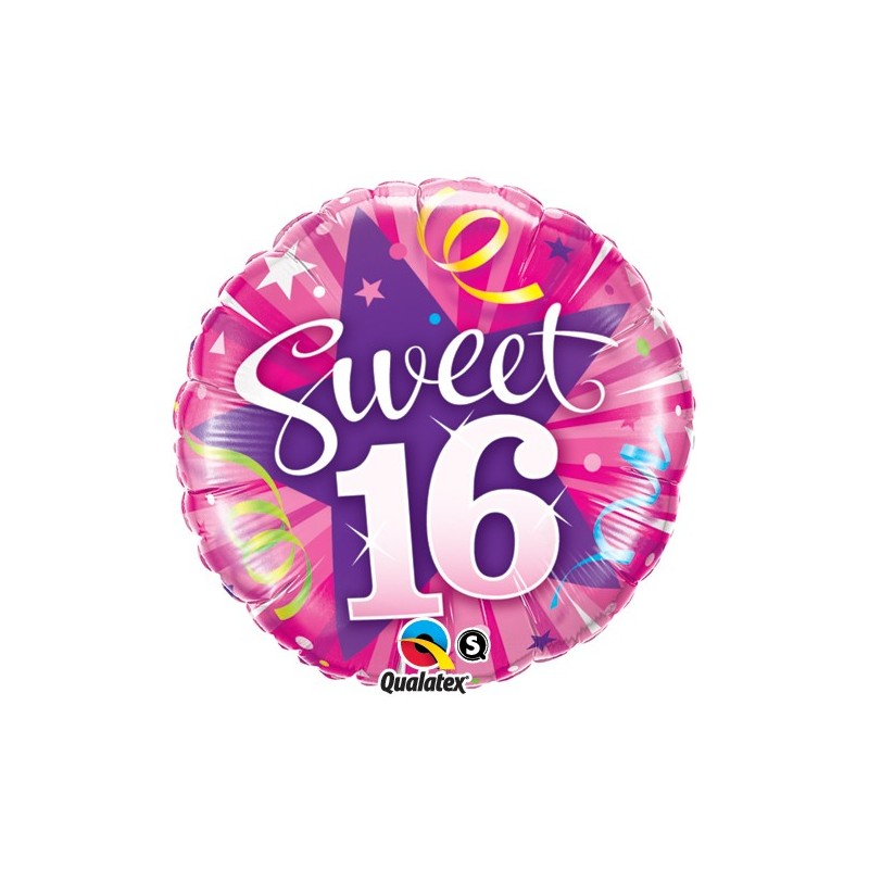 Sweet 16 Shining Star - Folienballon