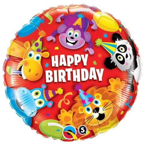 Birthday Party Animals - foil balloon