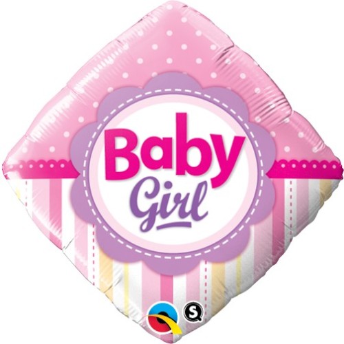 Baby Girl Dots & Stripes - foil balloon