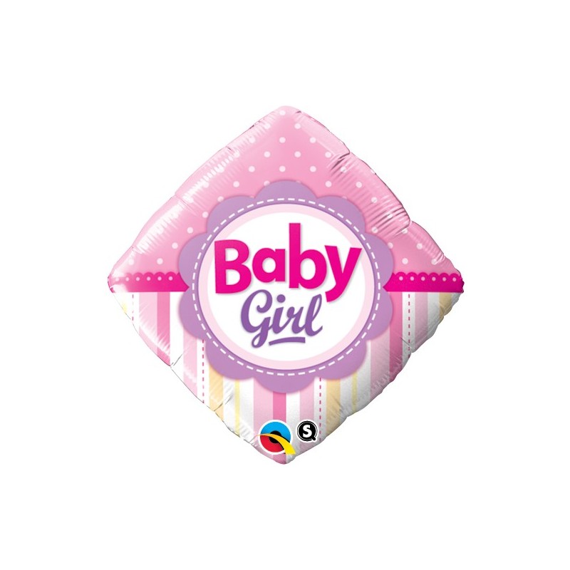 Baby Girl Dots & Stripes - folija balon