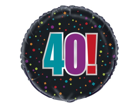Birthday Cheer 40 years - foil balloon