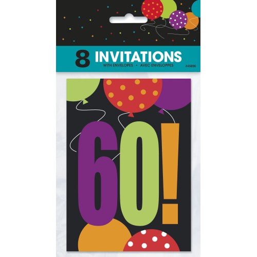 Birthday Cheer 60 Invitations
