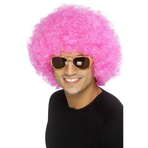 Afro wig pink