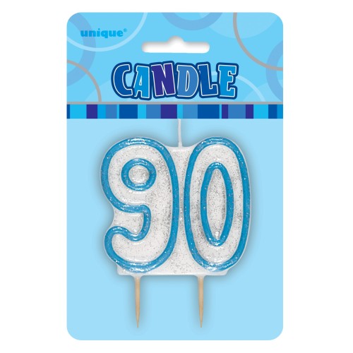 Candle Glitter blue - 90