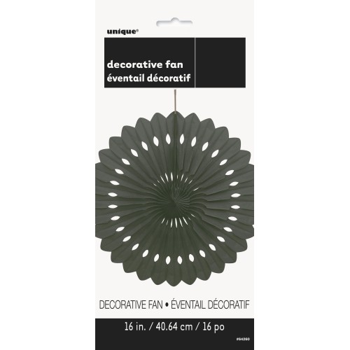 Decorative black fan
