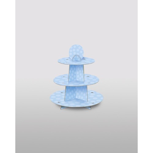 Baby blue cupcake stand