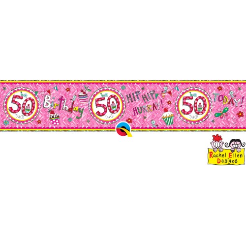 Rachel Ellen 50 pink banner