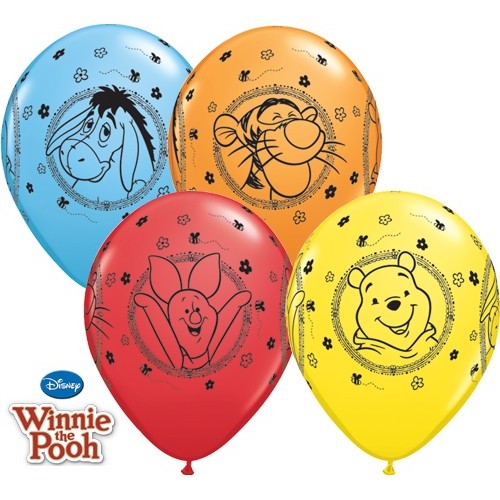 Lateks Balon 28 cm - Winnie The Pooh Characters