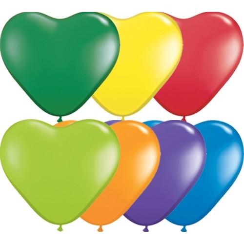 Balon srce 15 cm - carnival ass.
