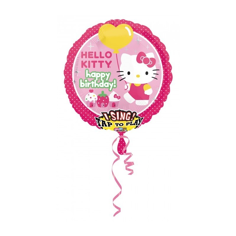 MagicBalloons Hello Kitty singing  foil balloon in a 