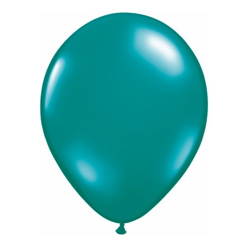 Balon 28 cm - prozorna tropsko zelena