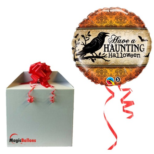 Have a Haunting Halloween - foil balloon in a package