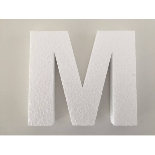 White letter M