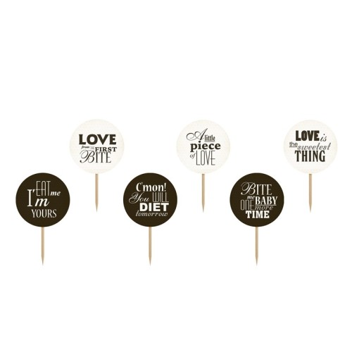 Cupcake toppers love