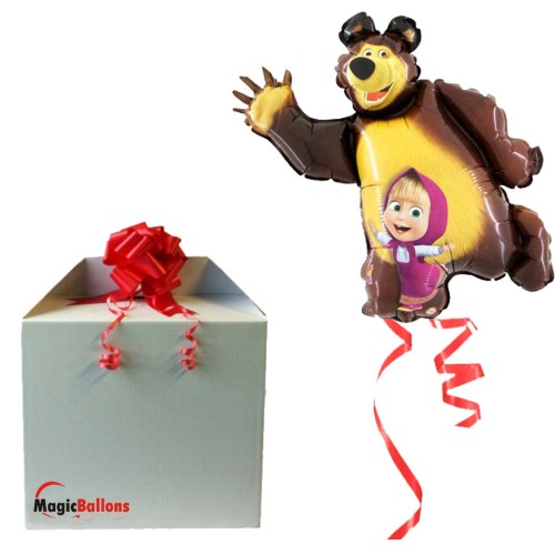 Masha and the Bear  - foil balloon in a package