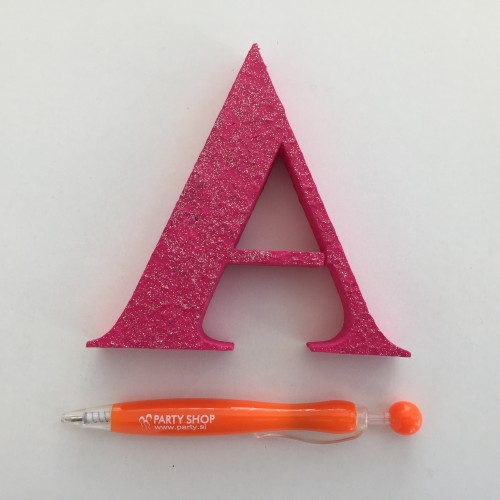 Pink letter A