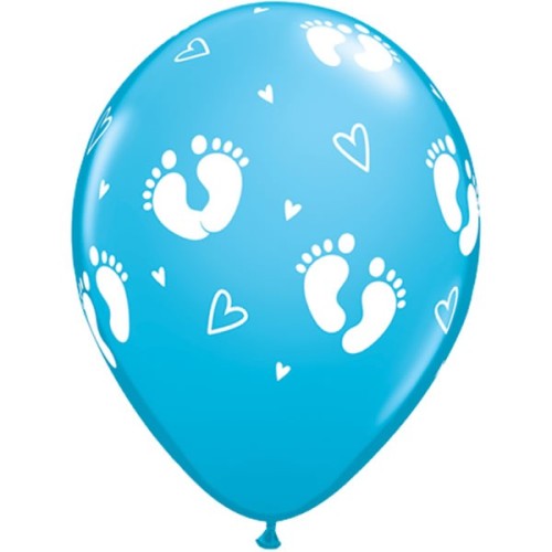 Balloon Baby Footprints & Hearts