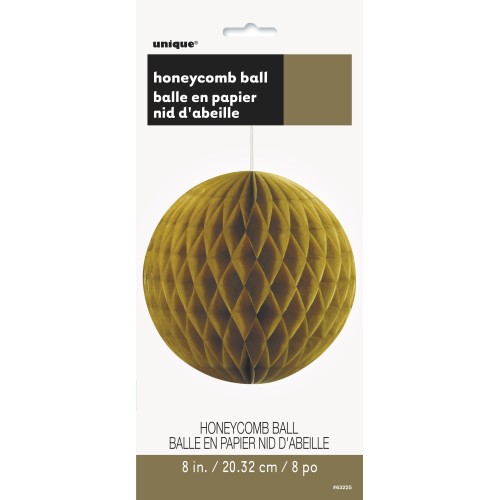 Gold honeycomb ball