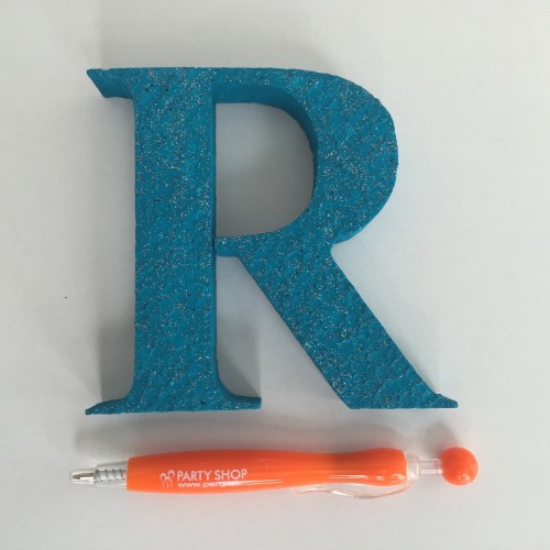 Blue letter R