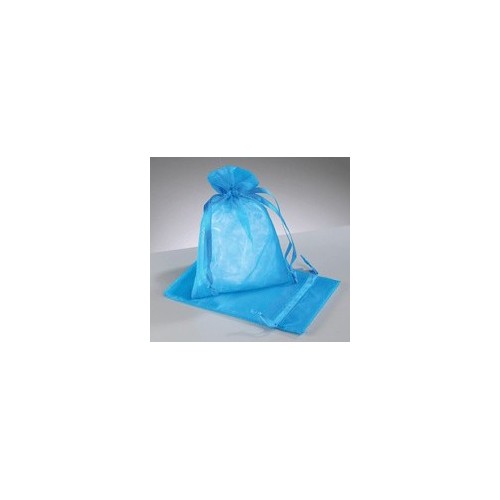 organza vrečka turkizno modra