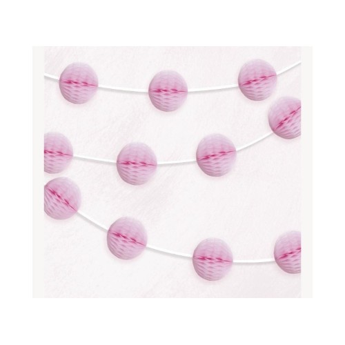 Honeycomb garland - lovely pink