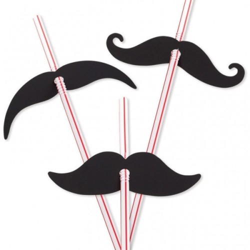 Moustache straws