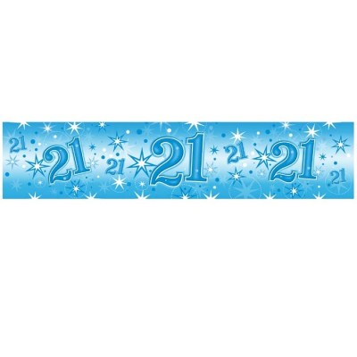Age 21 blue Sparkle banner
