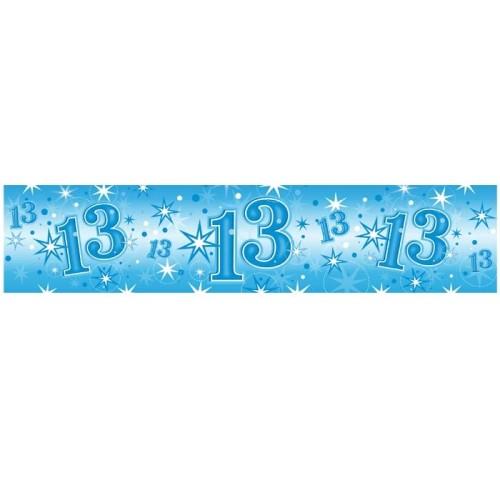 Age 13 blue Sparkle banner