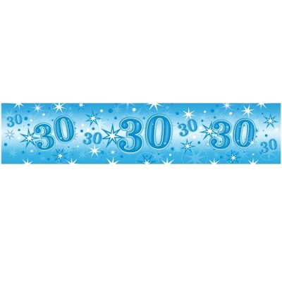 Age 30 blue Sparkle banner