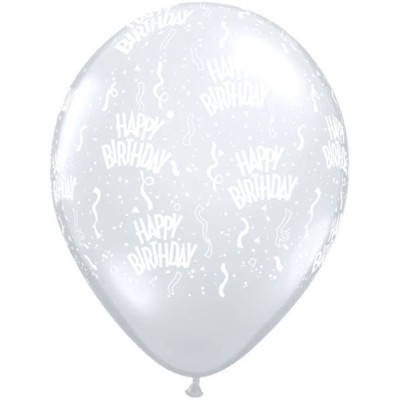 Balon Rojstni dan-A-Round - transparent