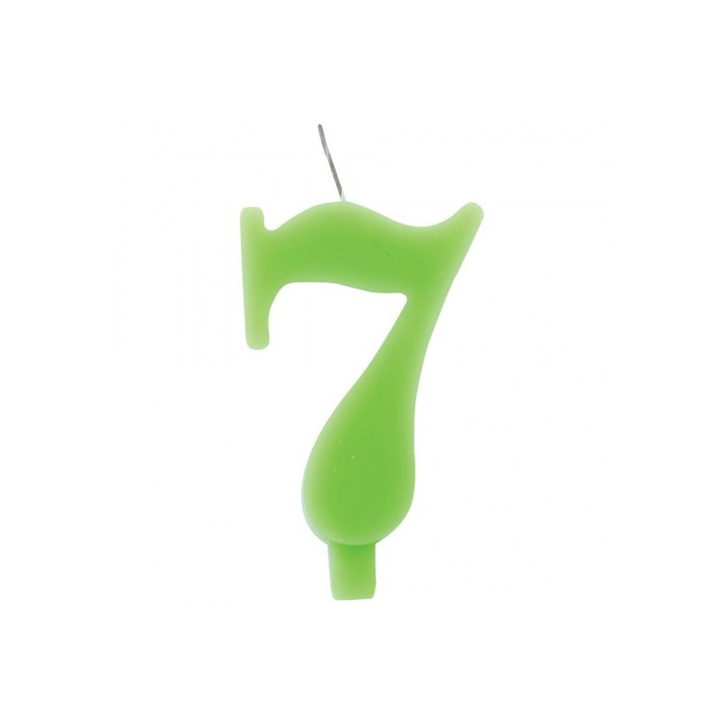 Wunderkerze Nummer 7 - grün