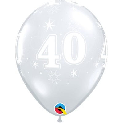 Balloon 40 Sparkle - diamond clear