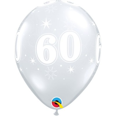 Balloon 60 Sparkle - diamond clear
