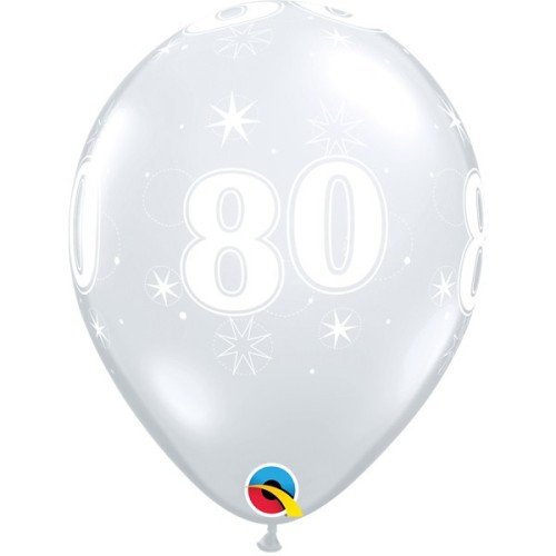 Balloon 80 Sparkle - diamond clear