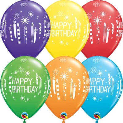 Balloon Bday candles & Starbursts