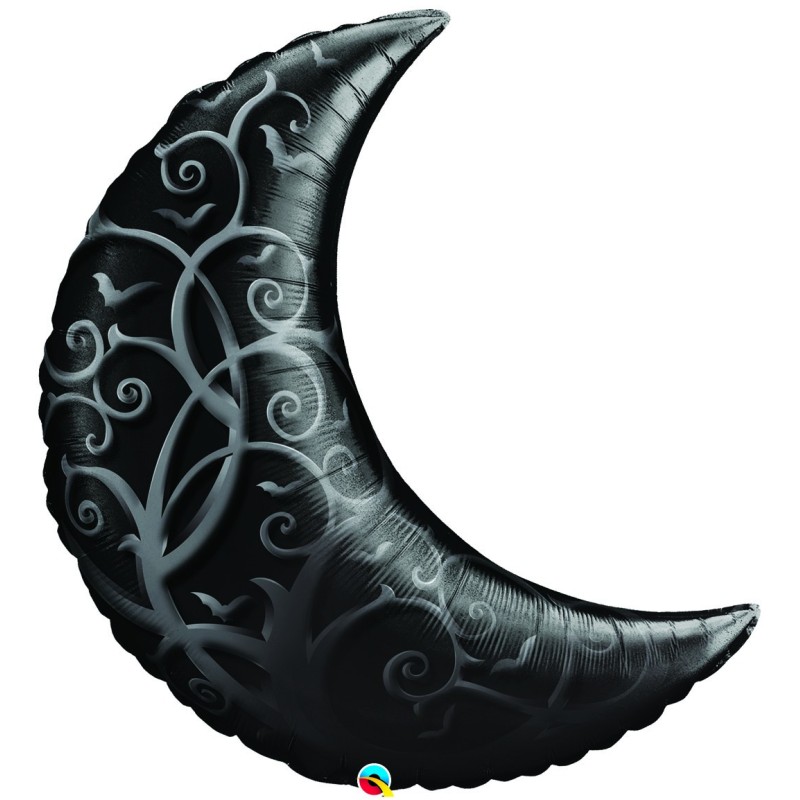 Črna gotski pol polemeč balon lune