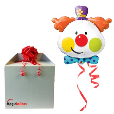 Cute Clown - foil balloon in a package