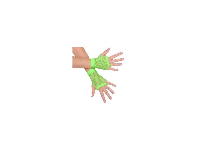 Mesh rokavice - neon zelena