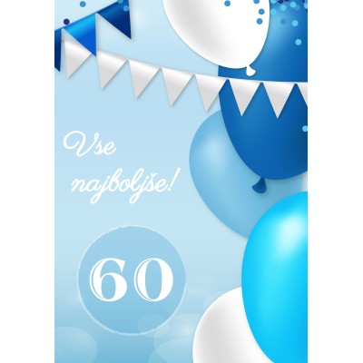 Greeting card vse najboljše 60
