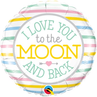 I love you to the moon - foil balloon