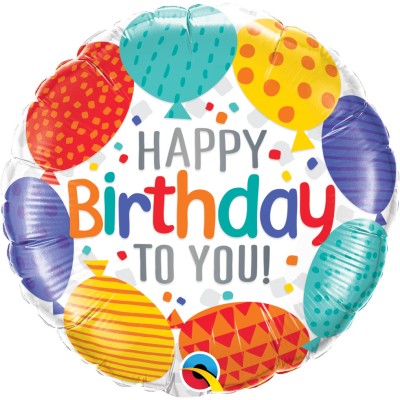 Happy Bday to you balloons - Folienballon