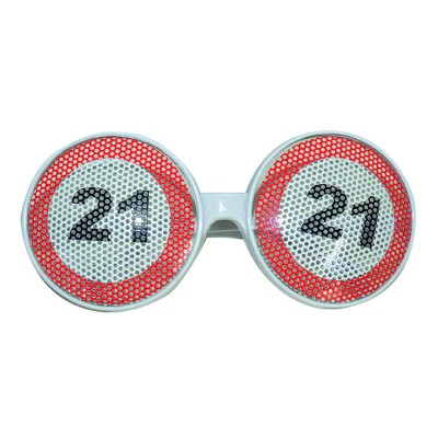 Cestni znak 21 očala
