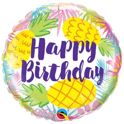 Bday Pineapples - foil balloon