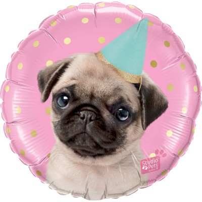SP Party Pug - foil balloon