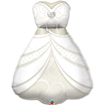 Bride's Wedding dress - foil balloon