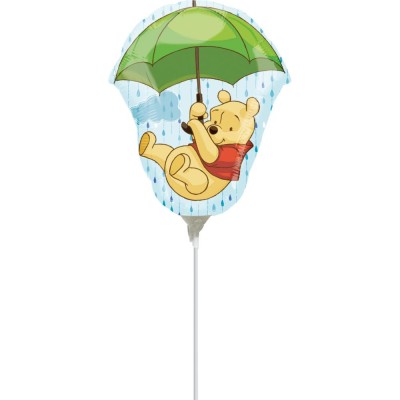 Winnie the Pooh - foil balloon on a stick