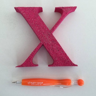 Pink letter - X