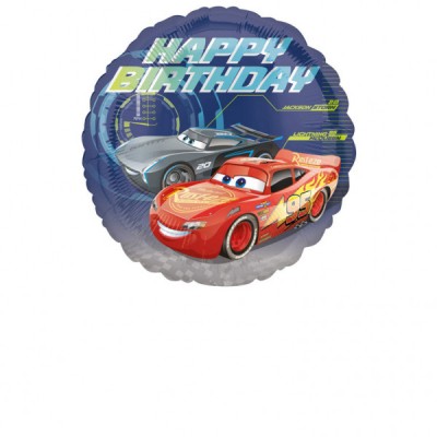 Cars Happy Birthday - foil balloon