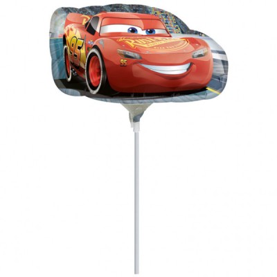 Cars Lightening McQueen - foil balloon on a stick